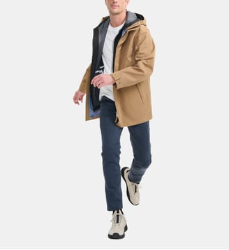 Parka imperméable à capuche - Aigle - Camel