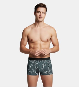 Boxer d'homme à imprimé en Lyocell - Impetus - Vert