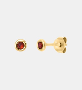 Boucles d'oreilles dorées onyx - tiny Caroline Najman