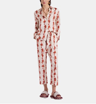 Pantalon Drawstring Mini Iris Dark Orang - La DoubleJ - Orange foncé