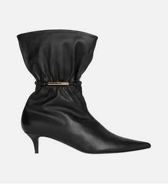 Bottines Sphynx en cuir lisse - Balmain - Noir