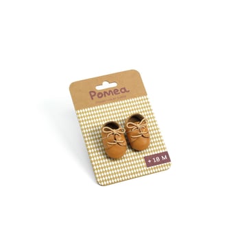 Pomea -Vêtements de poupées - Chaussures marron - Djeco - Multicolore