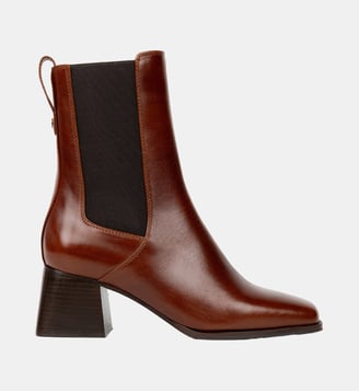 Boots Plates Loïs Cuir - Bobbies - Châtaigne