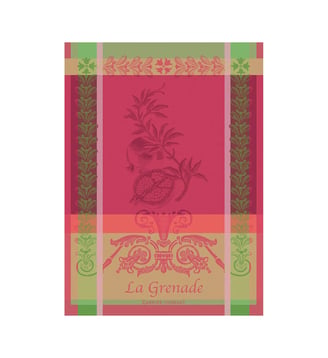 Torchon pur coton - Garnier Thiebaut - Rose