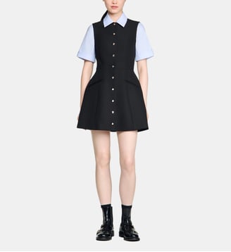 Robe courte 2 en 1 - Sandro - Noir