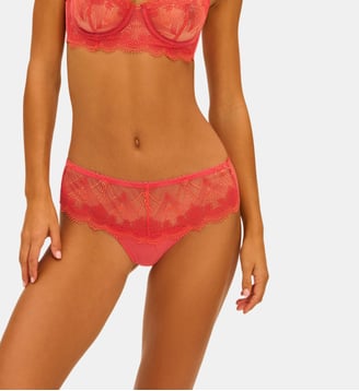 Culotte Simone Pérèle dentelle  - Simone Pérèle - Corail