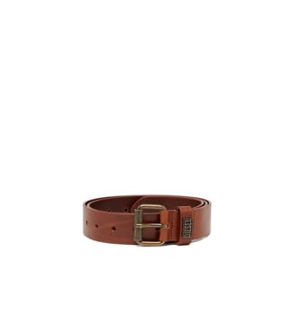Ceinture  3.5 cm en cuiravec boucle en métal griffée - Diesel - Marron