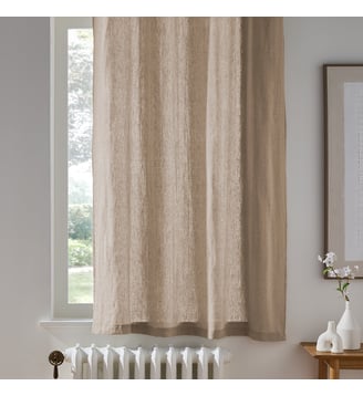 Rideau radiateur lin lavé à oeillets La Redoute Interieurs
