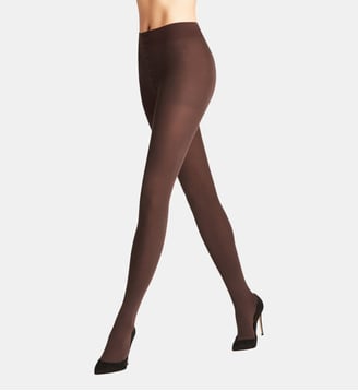 Collant Family Coton Opaque - Falke - Brun foncé