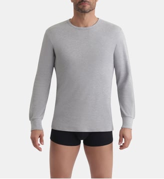T-shirt Manches Longues Isolant Thermal - Dim - Gris chine