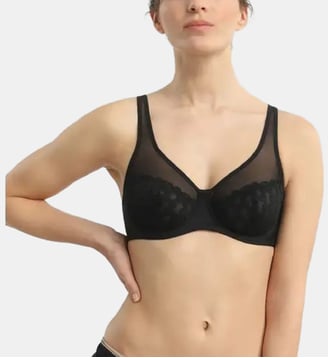 Soutien-gorge Emboîtant avec armatures Generous Broderie - Dim - Noir