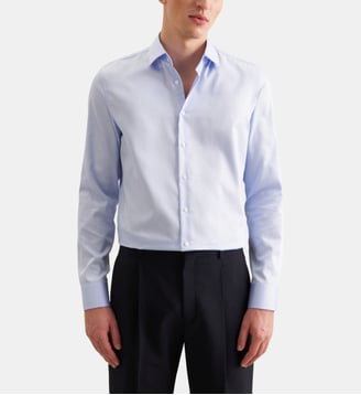Chemise d'affaires Manche longue Col Kent - Seidensticker - Bleu clair