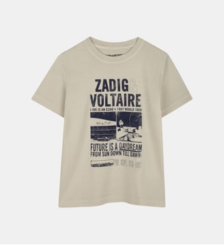 T-shirt à manches courtes - Zadig&Voltaire Kids - Lime stone