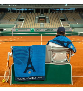 Serviette officielle joueur•se  2025 - Carré Blanc - Marine