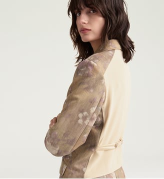 Veste auden en bull chiné - Momonì - Multicolore