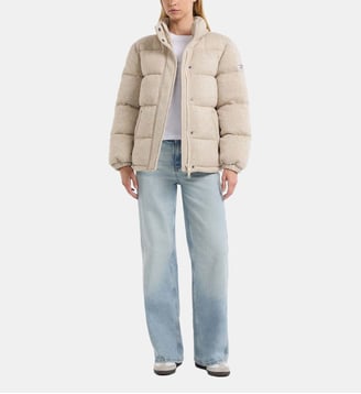 Doudoune puffer droite - Guess Jeans - Beige
