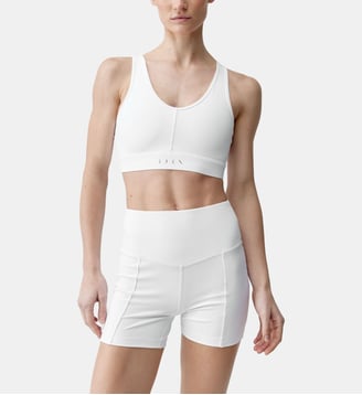 Brassière de sport Deo Maintien moyen bretelles - Born Living Yoga - Blanc pur