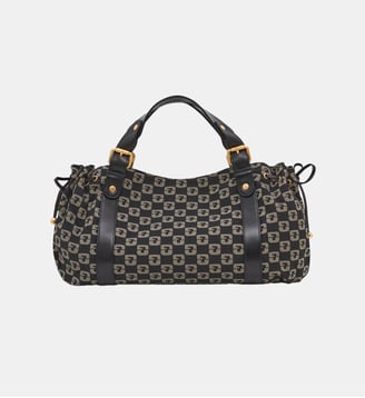 Sac à main en toile jacquard - 24H - Gerard Darel - Noir