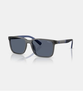 Lunettes de soleil Rectangulaire PH4189U - Polo Ralph Lauren - Transparent gris brillant