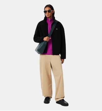 Veste sherpa col montant - Lacoste - Noir