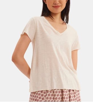 T-shirt Katalina kaki - Ines de la Fressange Paris - Écru