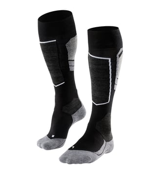 Mi-Bas SK4 Advanced Laine - Falke - Noir mix