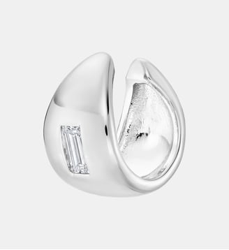 Earcuff Bacio Blanc Or Nebuleuse Bijoux