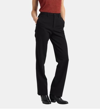 pantalon Smoking en viscose noir - Agnès b. - Noir