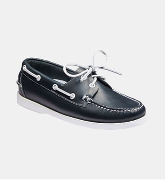 Chaussures bateaux newport - cuir lisse - Fairmount - Bleu