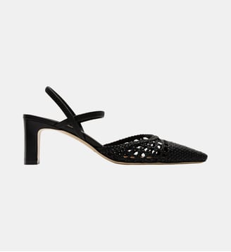 Oria - Slingback En Cuir Nappa Noir - Parallèle - Noir