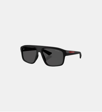 Lunettes de soleil Irrégulier PS B02S - Prada Linea Rossa - Noir