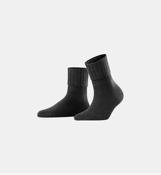 Chaussettes Pour Bottes Striggings Rib Laine Vierge - Falke - Noir