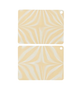 Lot de 2 sets de table en silicone - OYOY - Jaune
