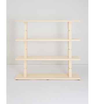 Bibliothèque en bois peint Noon - Nobodinoz - Ivoire