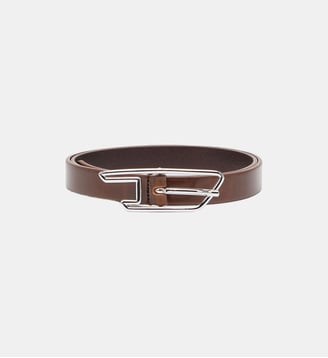 Ceinture 2 cm en cuir pull-up avec boucle D Diesel