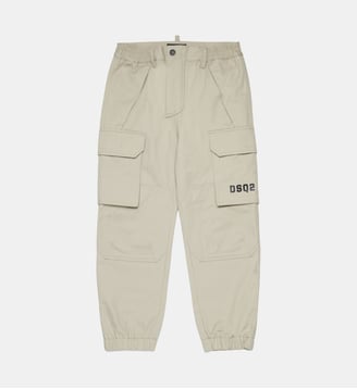 Pantalon cargo à poches latérales - Dsquared2 - Gris moyen