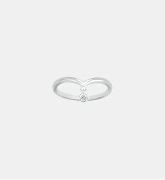 Bague Envolée en Argent avec diamant blanc - La Garçonne Diamant - Argent