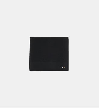 Portefeuille à motif monogramme en all-over - BOSS - Noir