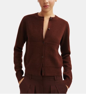 Cardigan point ottoman - Bompard - Café