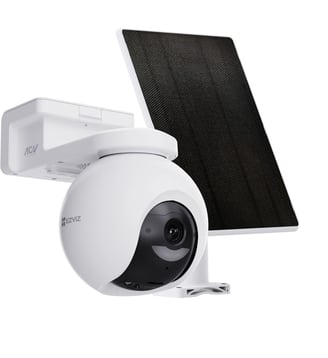 Caméra de surveillance HB8 PRO 4K + PANNEAU SOLAIRE 5W - Ezviz - Blanc