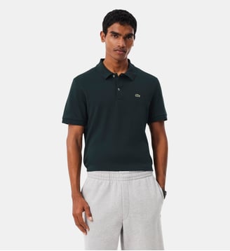Polo regular fit coton Pima - Lacoste - Vert foncé