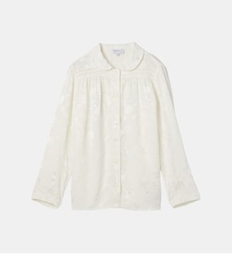 chemise en viscose à manches longues Agnès b.