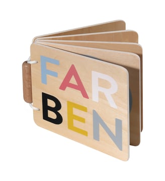 Livre en bois couleurs - Kindsgut - Multicolore