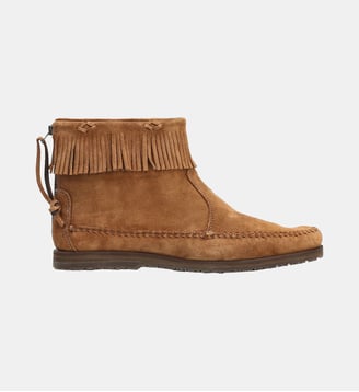 Boots kiltie boote - cuir velours - Fairmount - Camel
