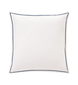 Taie D'oreiller Vendôme - Anne de Solène - Blanc et bleu