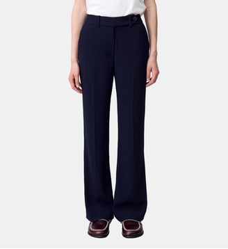 Pantalon de tailleur droit Pixia  - Claudie Pierlot - Bleu marine