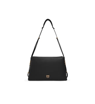 Sac bandoulière one, two, three avec trois compartiments - Pinko - Noir or antique