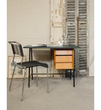 Bureau en bois Yvan N°460- Produit chiné - Debongout - Bois clair