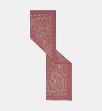 Grand carré imprimé en coton - DORINE - Gerard Darel - Rose