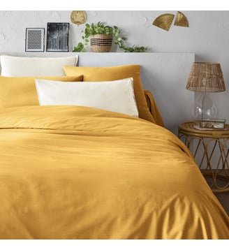 Housse de couette unie percale coton bio Scenario La Redoute Interieurs